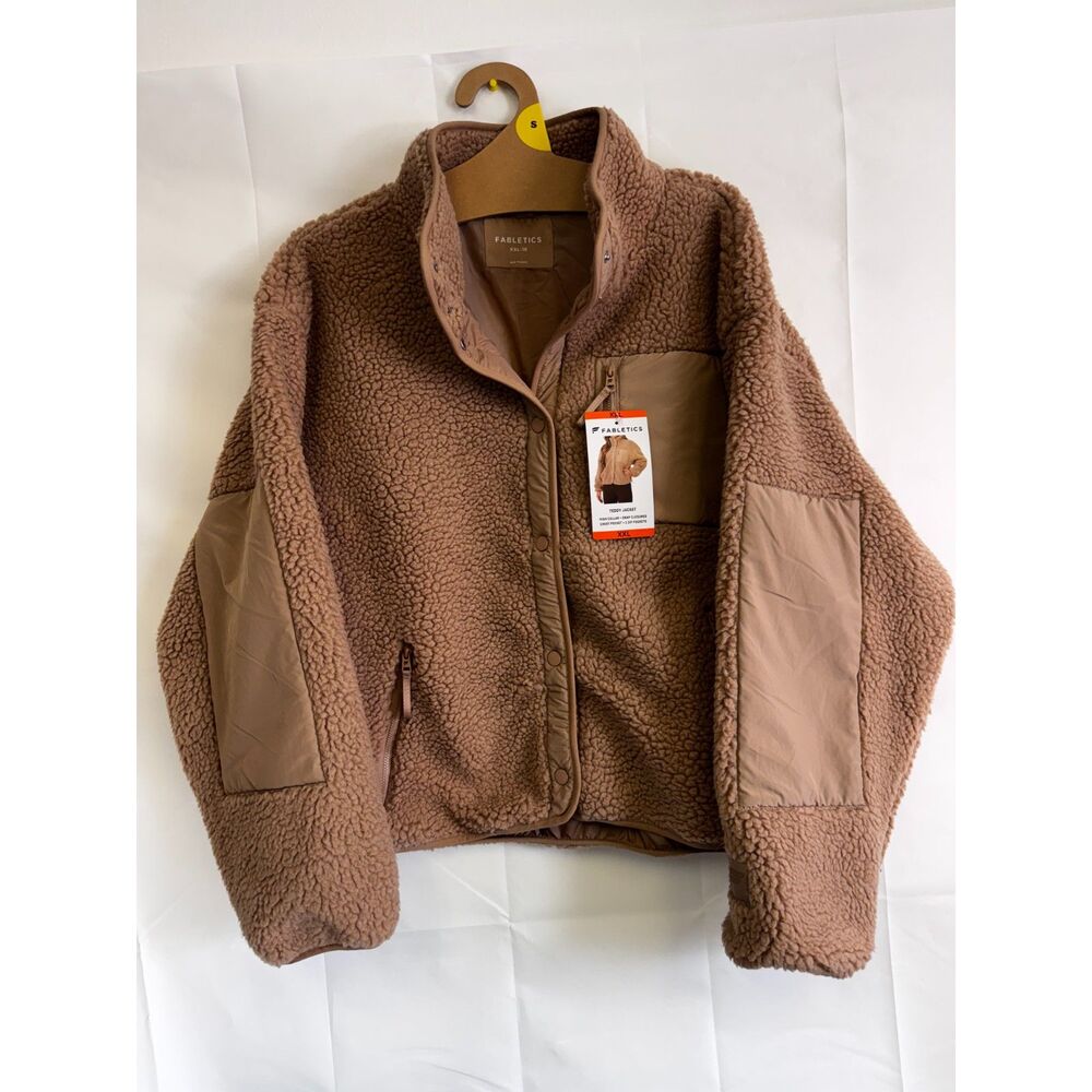 Fabletics Women's Teddy Jacket, Sz XXL